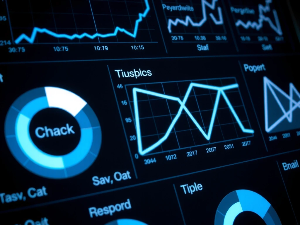 Detailed view of a complex data dashboard interface showing charts and metrics
